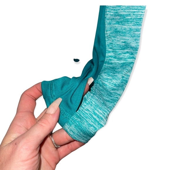 DANSKIN NOW Green Semi Fitted 1/4 Zip Performance Dri More Pullover with M - Picture 5 of 5